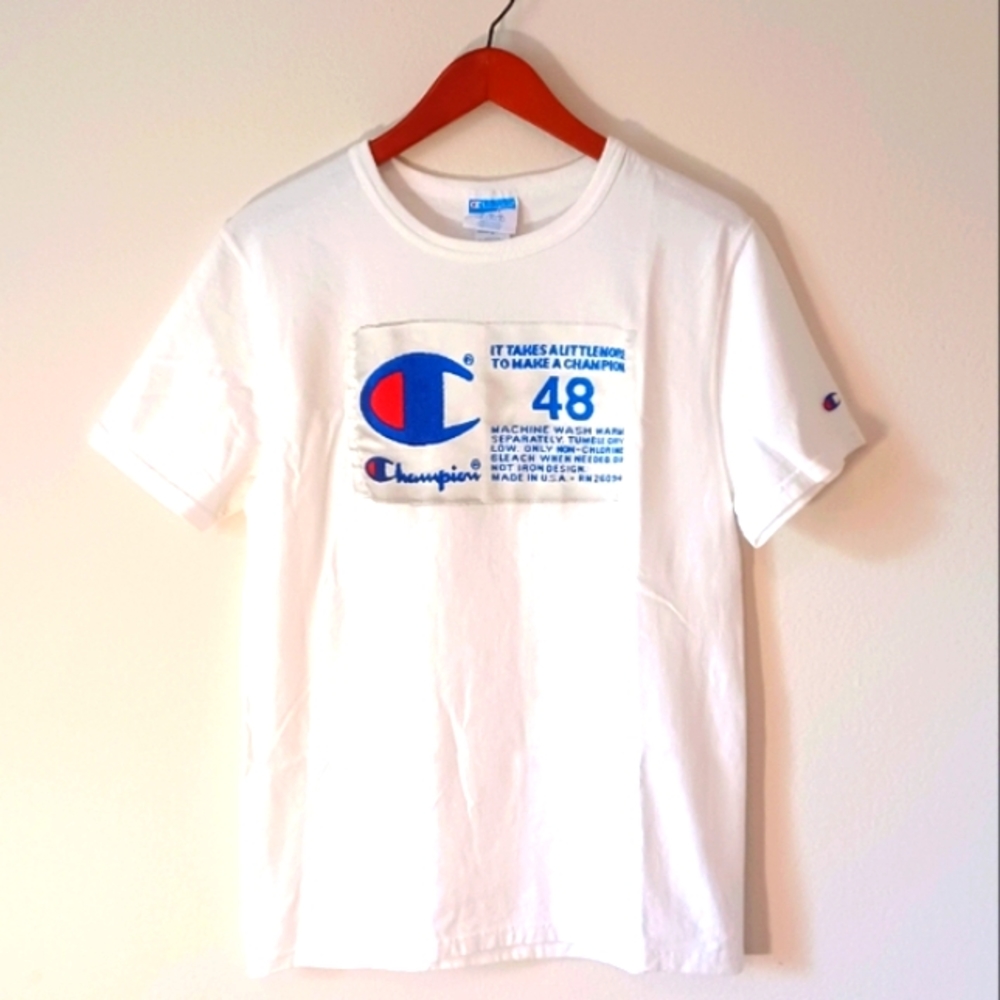 Campion Heritage Tag Logo "It Takes A Little More To Make A Champion" T Shirt